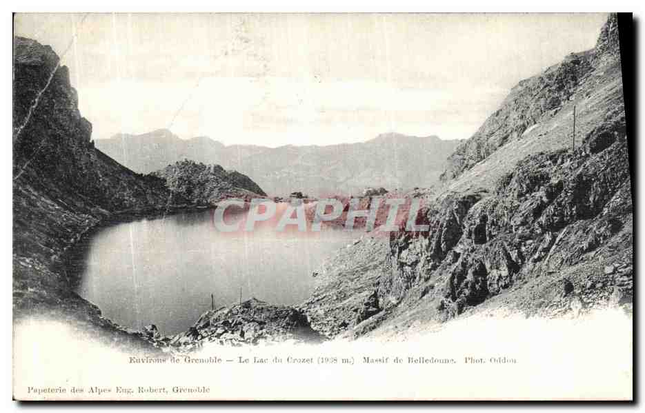 CPA Environs de Grenoble Le Lac Crozet Massif de Belledonne 