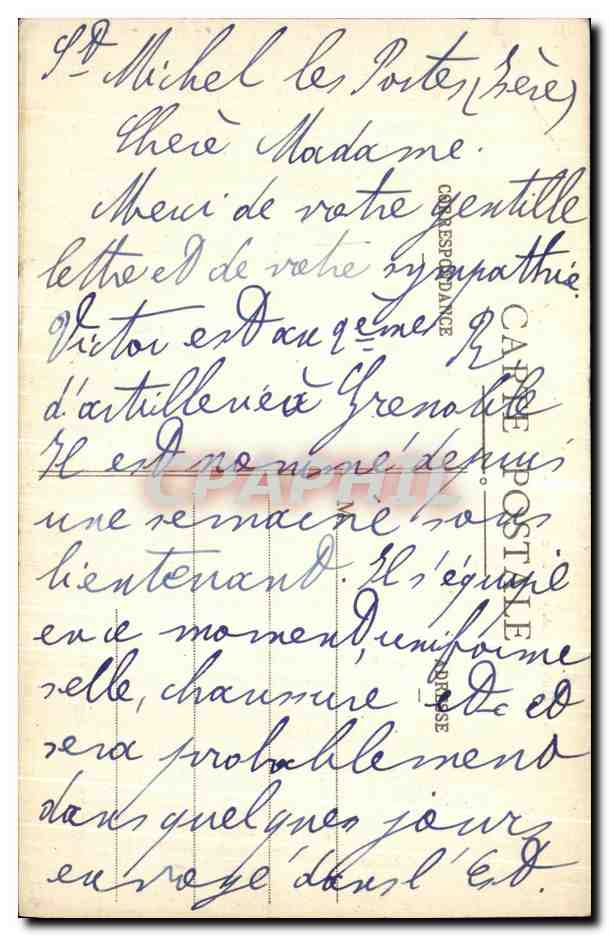 St-Michel-les-Portes et le Mont Aiguille - Dauphiné — E.R. n°512 — Verso