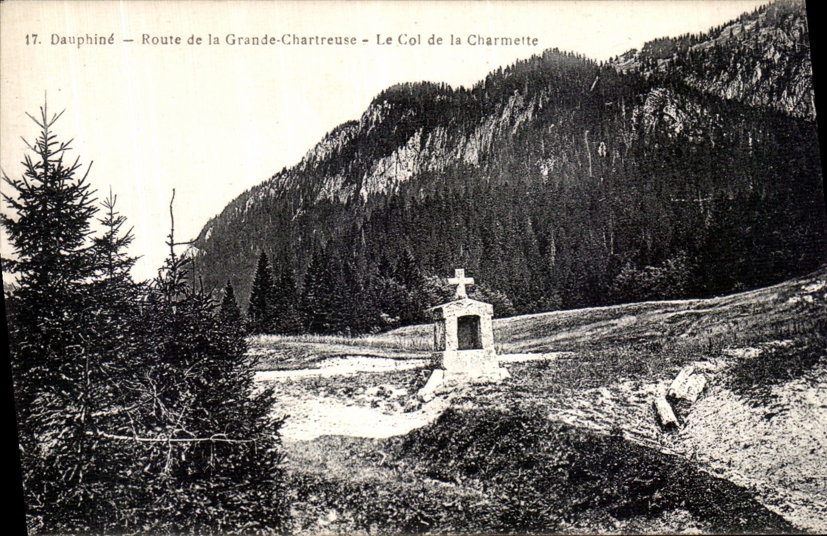 CPA Dauphine Route de la Grande Charteuse Le Col de La Charmette