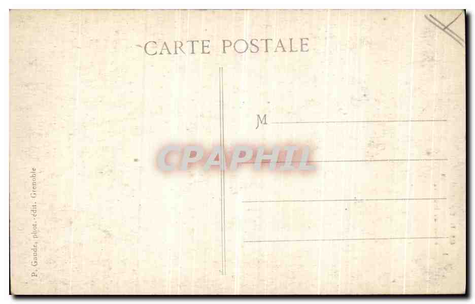Les Gorges du Nan — Route de Malleval — P. Gaude, phot. & édit. Grenoble — Verso