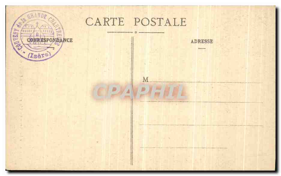 La Cascade de Fourveirière — Route de la Grande-Chartreuse — J. G. édit, Voiron, n° 123 — Reverso