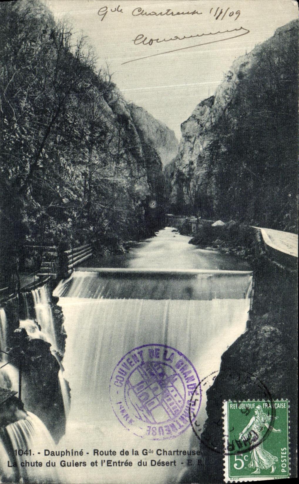 La chute du Guiers et l'Entrée du Désert — Dauphiné — Route de la Chartreuse — n°1041