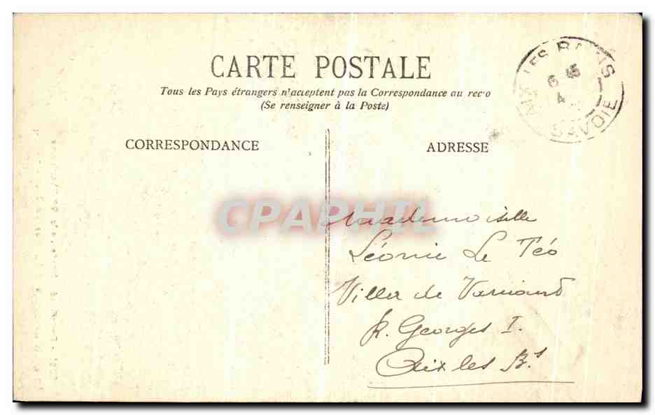 La chute du Guiers et l'Entrée du Désert — Dauphiné — Route de la Chartreuse — n°1041 — Reverso