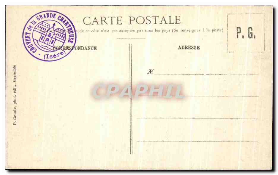 Le Calvaire au pied du Grand Som — Grande-Charteuse — P. Groute, phot.édit., Grenoble — Reverso