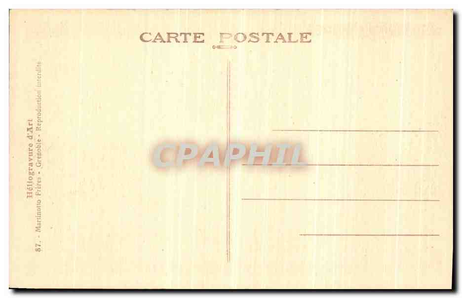 CPA La Grande Chartreuse Vue generale du Couvent — Rückseite