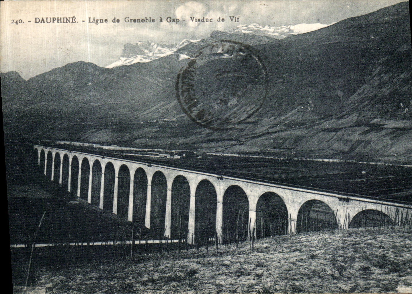 CPA Dauphine Ligne de Grenoble a Gap Viaduc