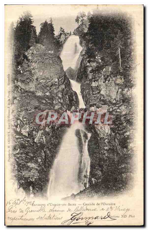 CPA Environs D Uriage Les Bains Cascade de L Oursiere