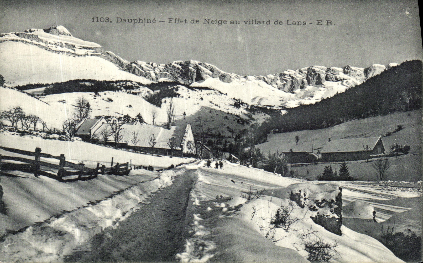 CPA Allevard Effet de Neige au Villard de Lans