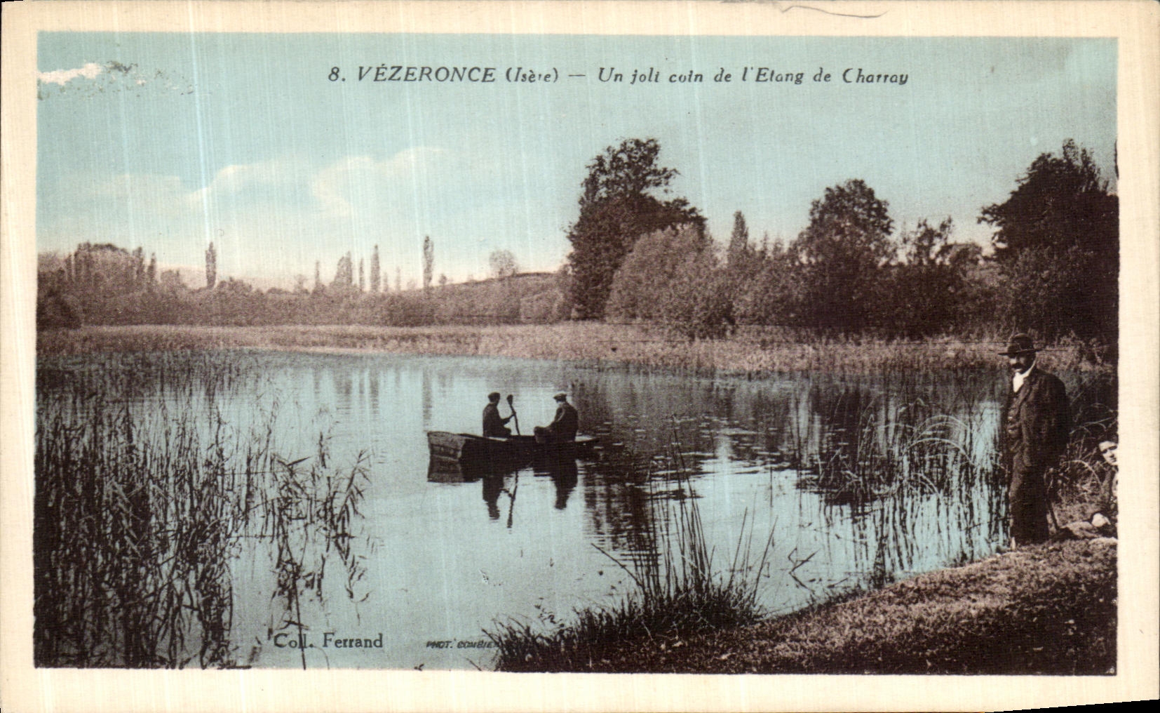 CPA Vezeronce Un joli coin a l etang de Charray Peche