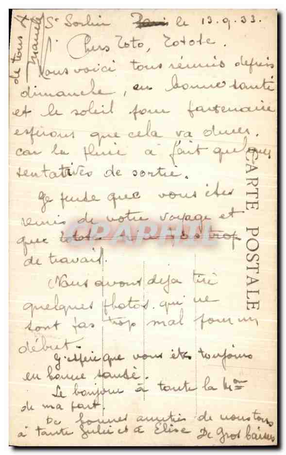CPA Vezeronce Un joli coin a l etang de Charray Peche — Achterkant