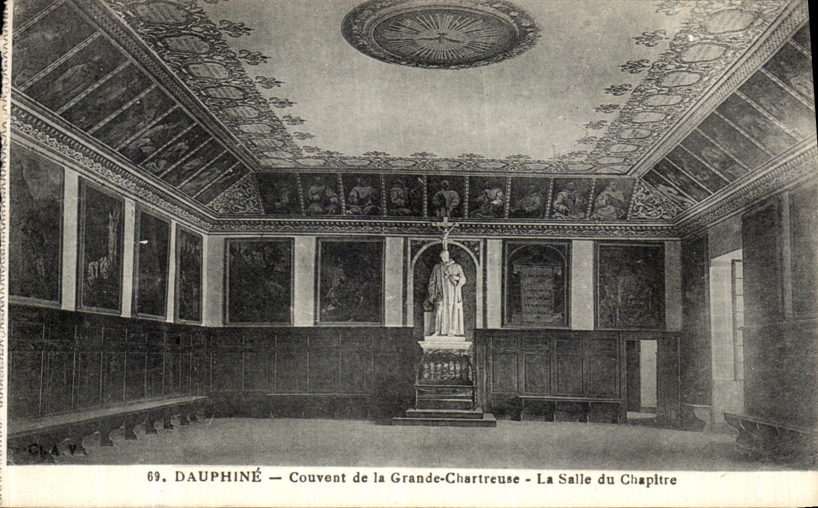 Dauphiné — Couvent de la Grande-Chartreuse — La Salle du Chapitre