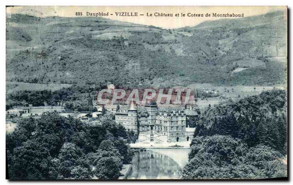 Vizille — Le Château et le Coteau de Montchaboud — Éd. Bourclet, Grenoble