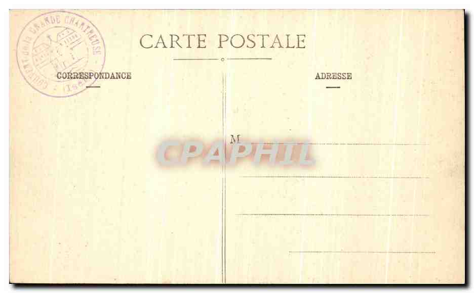 La Grande-Chartreuse - Un coin du Couvent — G. et D., édit. Volfron - 107 — Verso