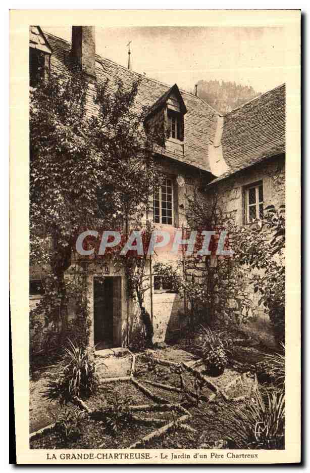 CPA La Grand Chartreuse Le Jardin d un Pere Chartreux