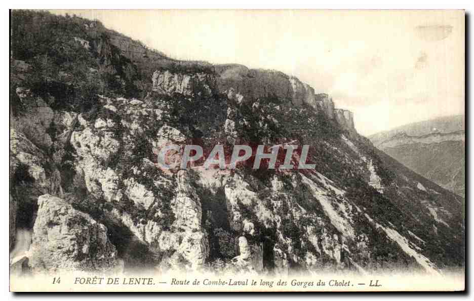 Forêt de Lente — Route de Combe-Laval le long des Gorges du Cholet — LL