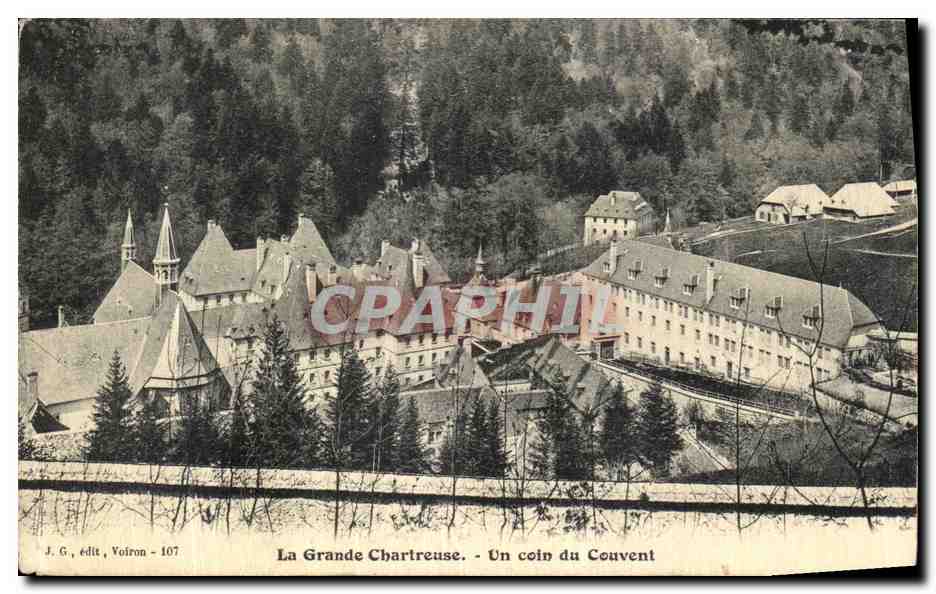 CPA La Grande Chartreuse Un coin du Couvent