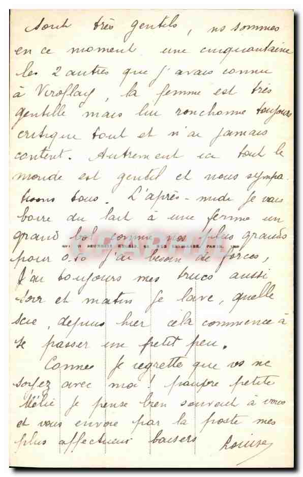ENV. d'ALLEVARD-les-BAINS — La route de Fond de France — LL. — Verso