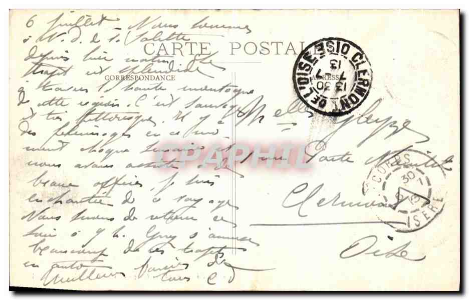 Pèlerinage de N.-D. de la Salette — Le Chevet — Propriété exclusive des Chapelains — Grenoble-Photo-Hall — Verso