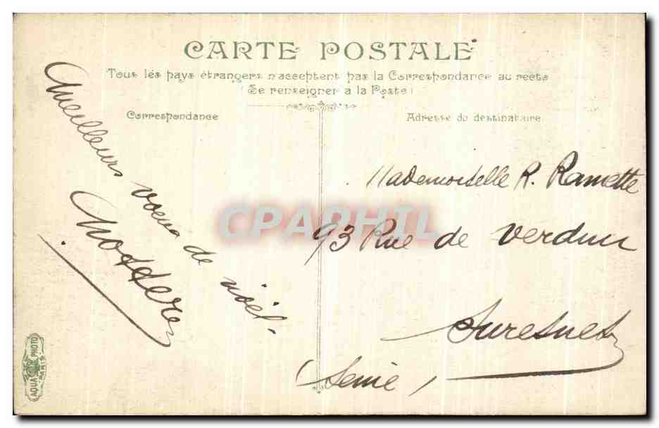 Séme, vue aérienne — Hôpital et montagnes — éditeur non visible — Verso