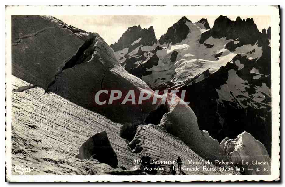 Dauphiné - Massif du Pelvoux - Le Glacier des Agneaux - Grande Ruine (3754 m) — E.R.