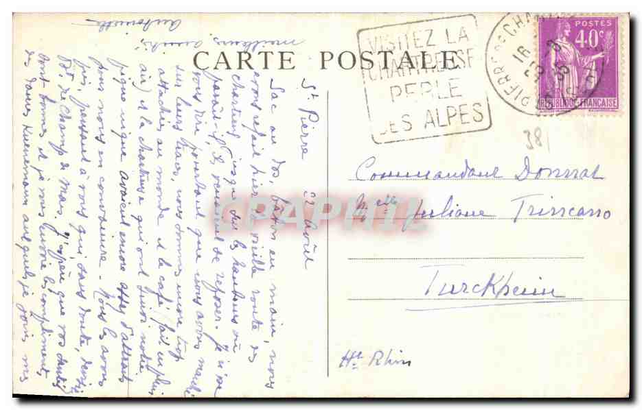 Dauphiné — Route de la Gde-Chartreuse — Entrée du désert — CI.A.V. 79 — Rückseite