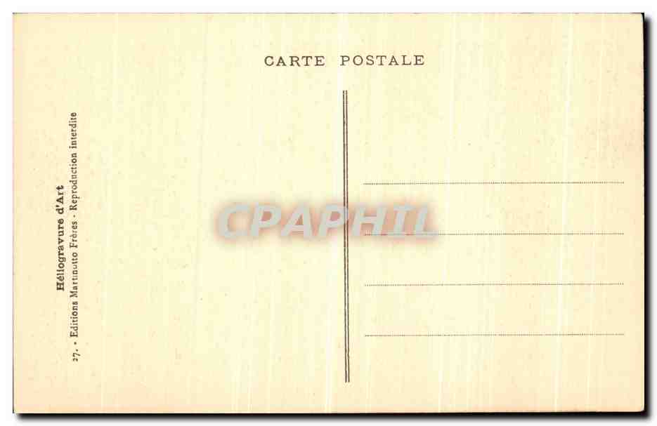 CPA Dauphine Couvent Grande Chartreuse Le Pic de L Oeillette — Verso