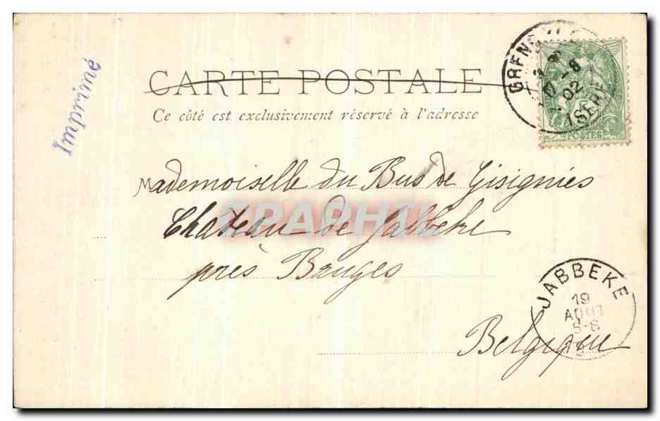 Pont-en-Royans — Maisons suspendues au-dessus de la Bourne — Papeterie des Alpes Eug. Robert, Grenoble — Reverso