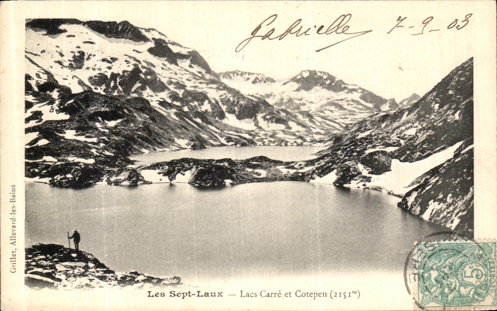 Les Sept-Laux — Lacs Carré et Cotepen (2151m) — Grillet, Allevard-les-Bains