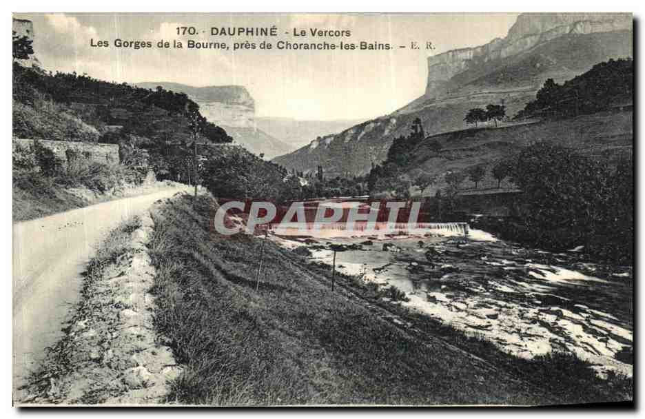 Les Gorges de la Bourne, près de Choranche-les-Bains — Dauphiné, Le Vercors — E. R. n°170