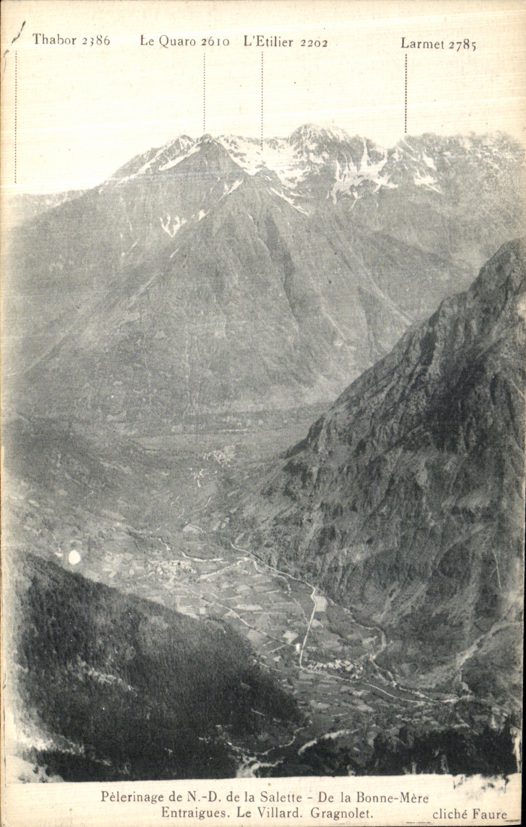 Pèlerinage de N.-D. de la Salette - Entraigues - Le Villard - Gragnonet — cliché Faure