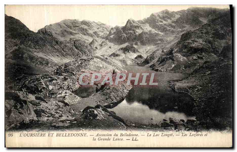 L'OURSIERE ET BELLEDONNE — Ascension du Belledonne, Le Lac Longet, Les Lozières et la Grande Lance — LL — n°26