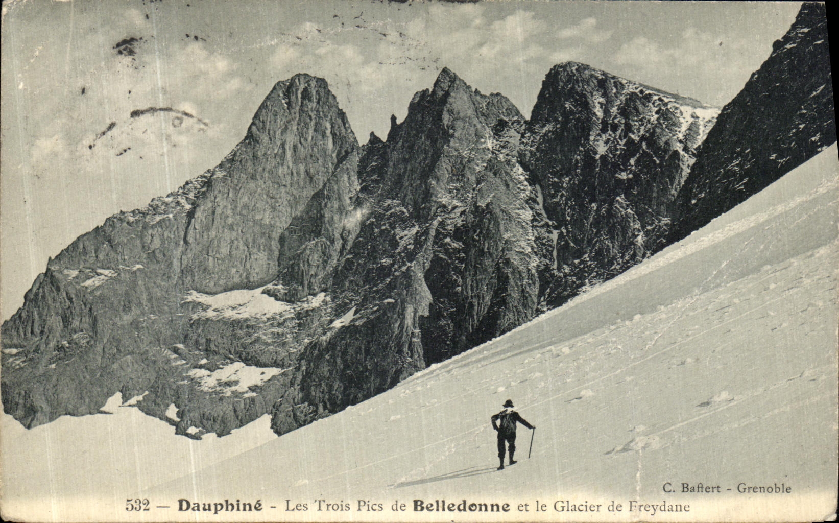 Dauphiné - Les Trois Pics de Belledonne et le Glacier de Freydane — C. Baffert - Grenoble