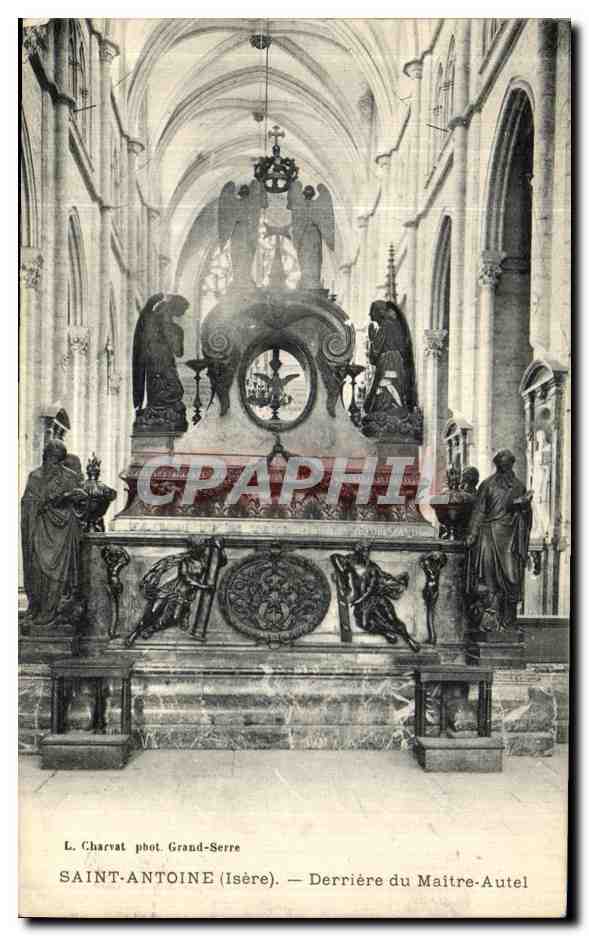Saint-Antoine (Isère) — Derrière du Maître-Autel — L. Charvat phot. Grand-Serre