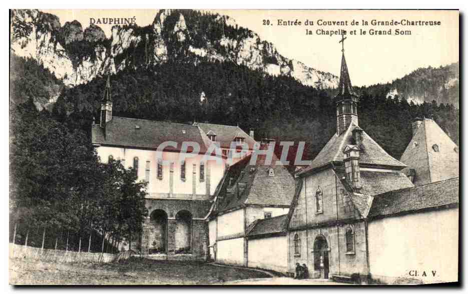 CPA Entree du Couvent de la Grande Chartreuse la Chapelle et le Grand som