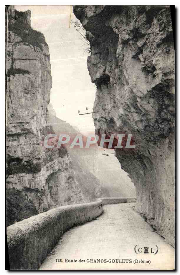 Route des Grands-Goulets (Drôme) — vue du canyon — éditeur C & L, n° 128