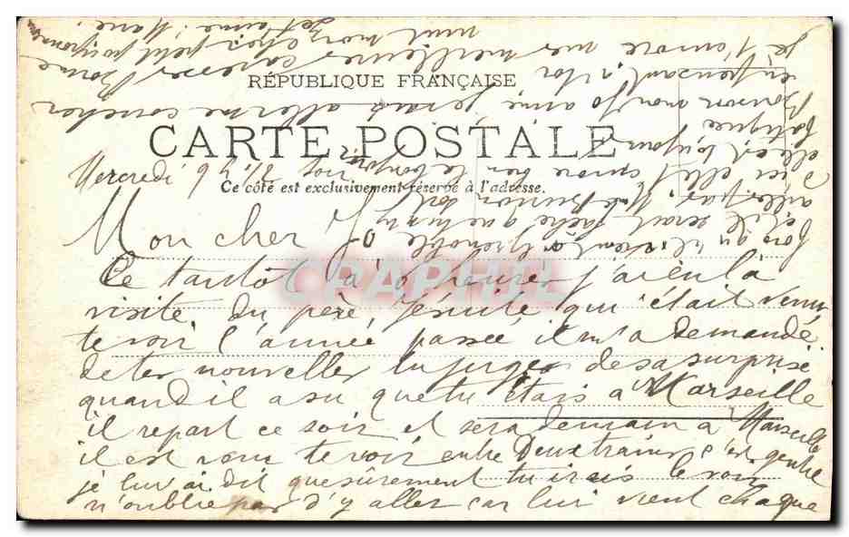 CPA Pont de Goule Noire — Verso