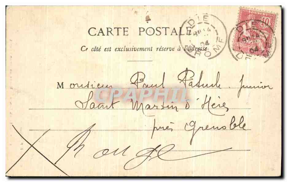 Forêt de Lente — Route de Combe-Laval — Éditeur Villegas, n°47 — Reverso