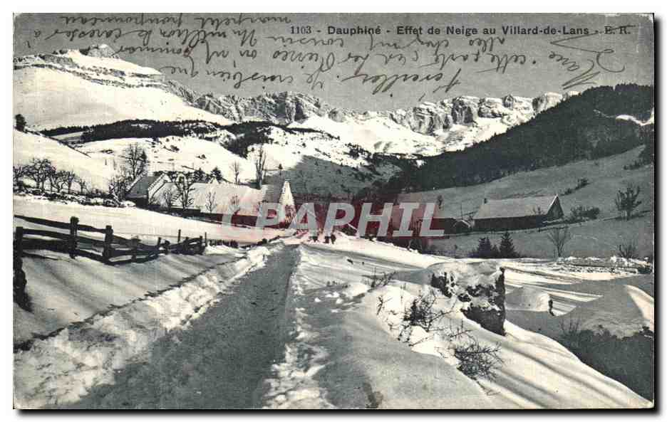 CPA Dauphine Effet de Neige au Villard de Lans