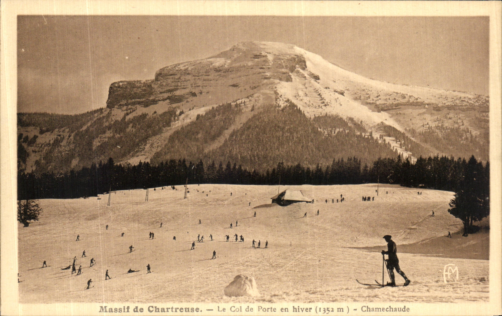 Massif de Chartreuse — Le Col de Porte en hiver (1352 m) — Chamechaude