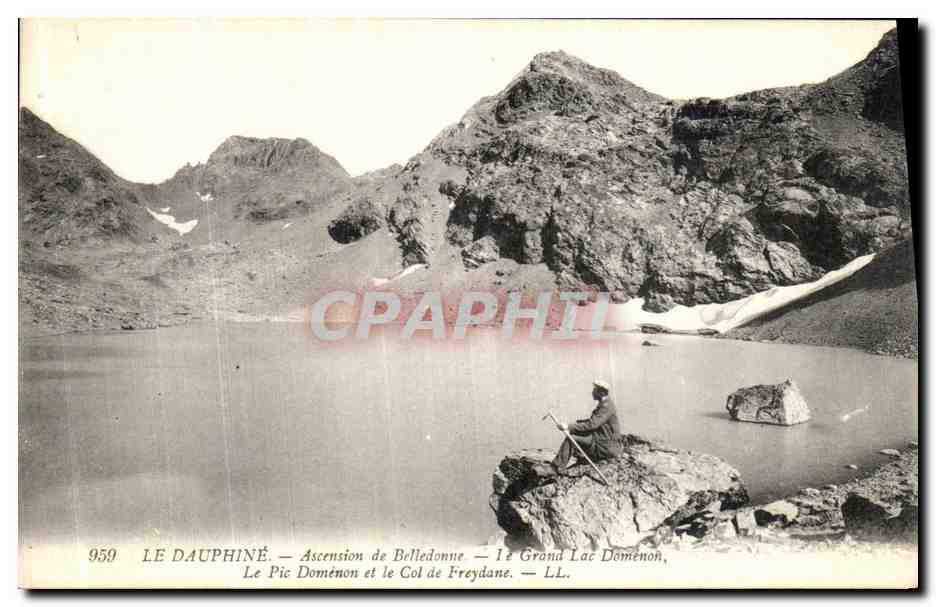 CPA Le Dauphine Ascension Belledonne Le Grand Lac Domenon