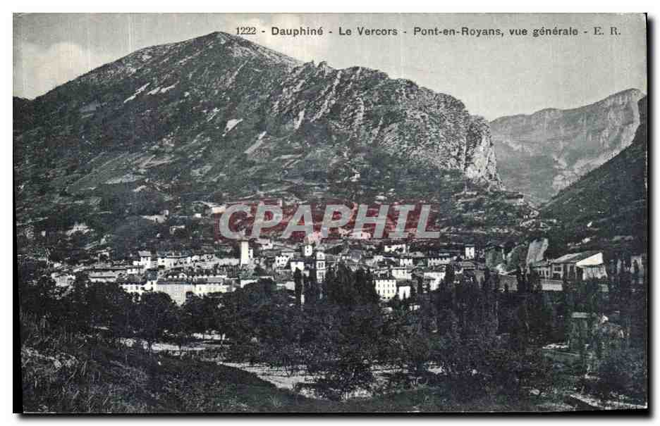 Le Vercors - Pont-en-Royans, vue générale — E. R. — n° 1222