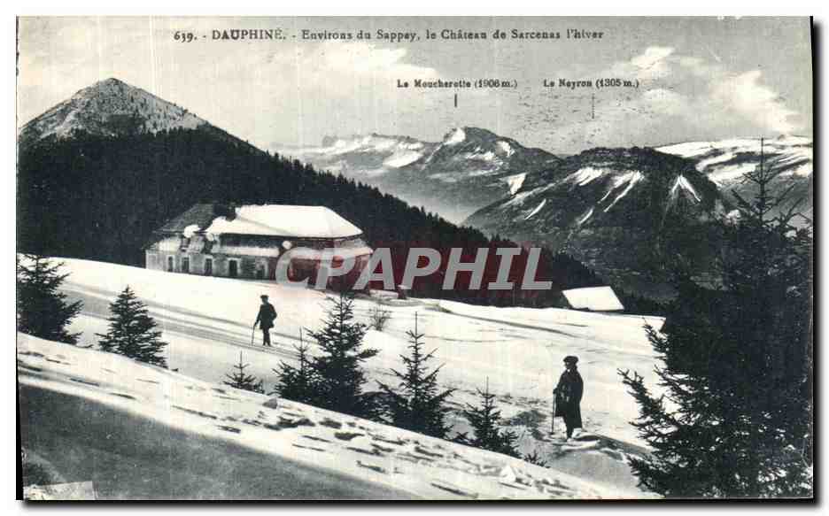 Surroundings of Sappey, the Castle of Sarcenas in winter — Dauphiné, n°639