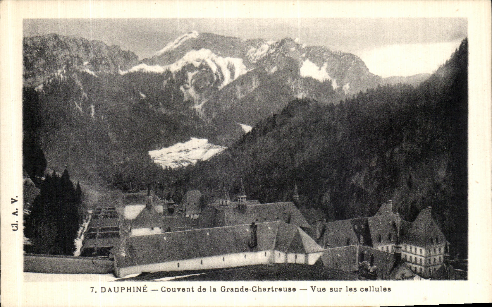 Dauphiné — Couvent de la Grande-Chartreuse — Vue sur les cellules