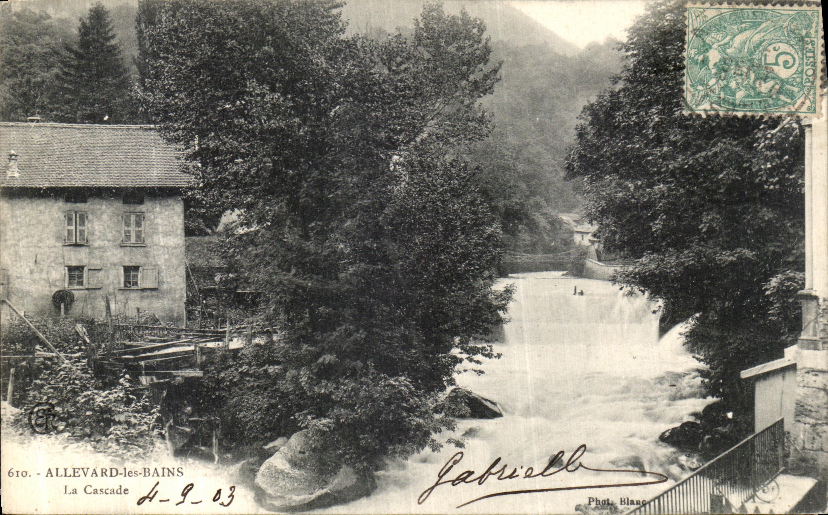 Allevard-les-Bains — La Cascade — Phot. Blango, n° 610