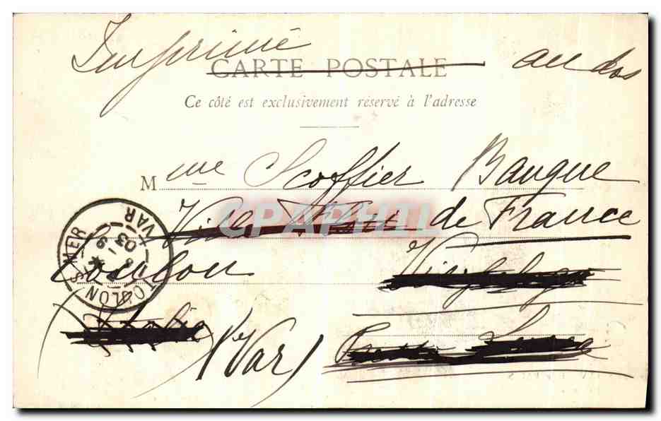 Allevard-les-Bains — La Cascade — Phot. Blango, n° 610 — Rückseite
