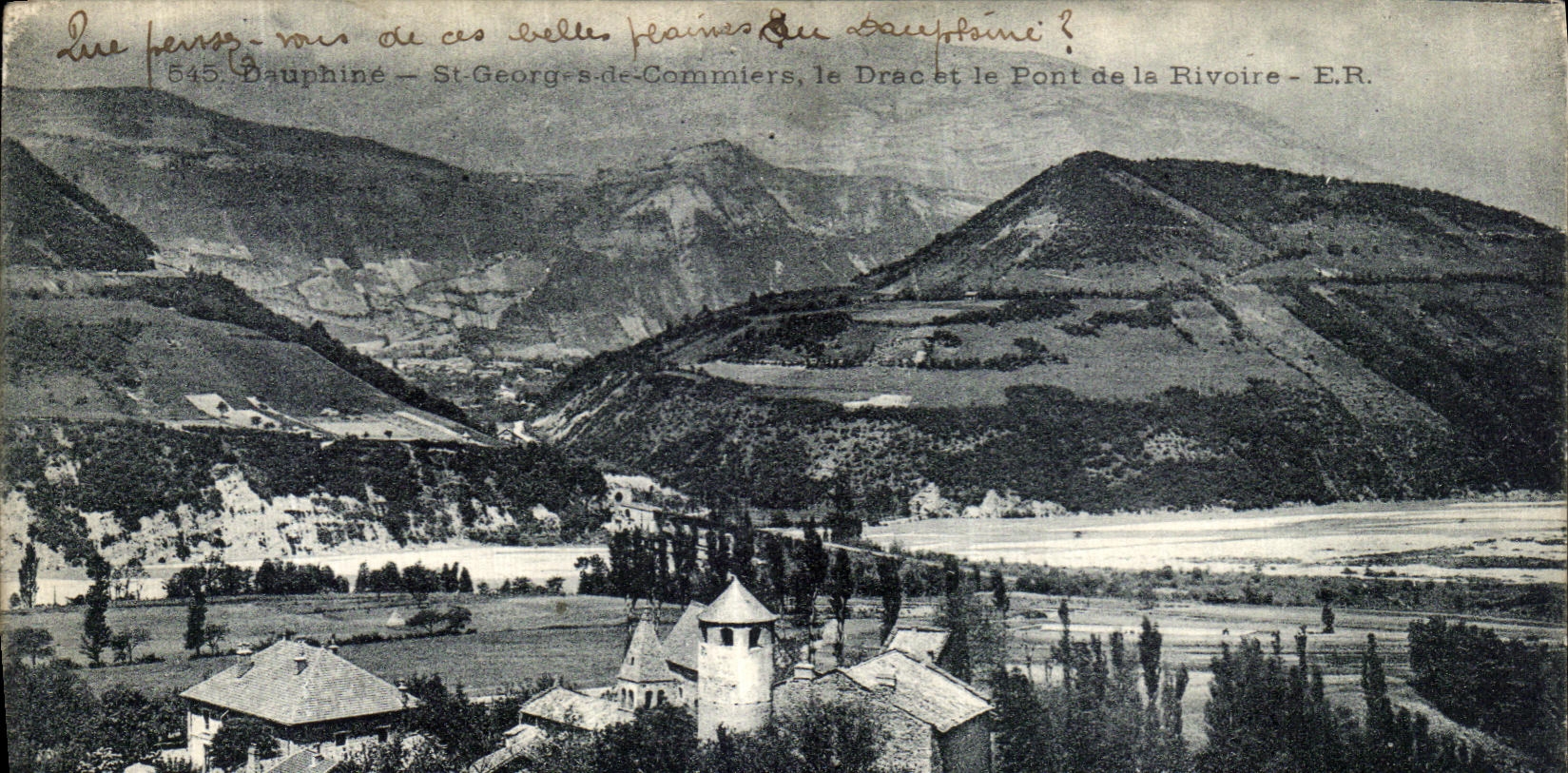 St-Georges-de-Commières — der Drac und die Rivoire-Brücke — E.R. — n° 645