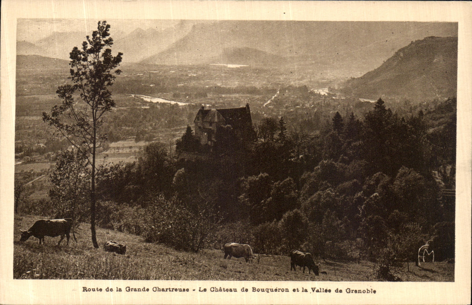 Route de la Grande Chartreuse - Le Château de Bouqueron et la Vallée de Grenobie — Éditions Marinotto Frères