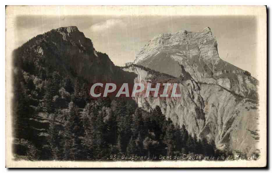 Dauphiné, la Dent de Crolles et le pic de Marcel - Photographie Oddoux - Grenoble