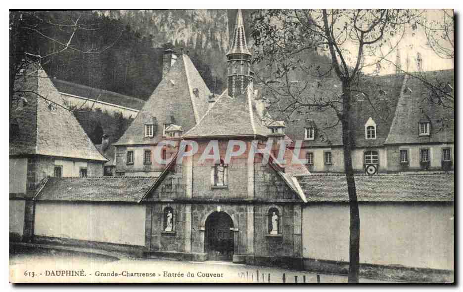 Dauphiné - Grande-Chartreuse - Entrée du Couvent — P. Gaude, phot.édit., Grenoble, n°613