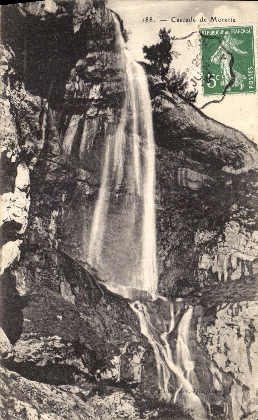 Cascade de Morette — n°188 — Pittlier phot.-édite, Annecy